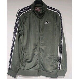 Kappa Slim Fit Olive Green Zip Up Jacket Jogger. Size Large.
